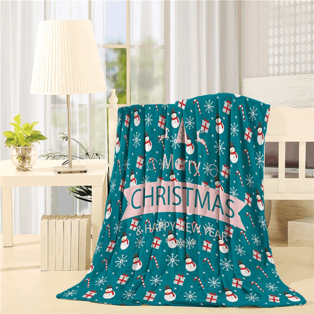 Christmas Sherpa Fleece Blanket