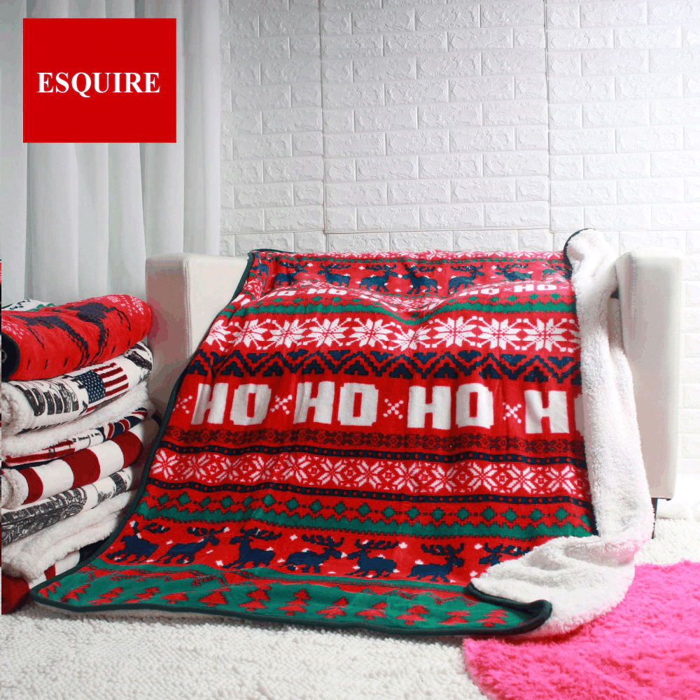 Christmas Sherpa Fleece Blanket