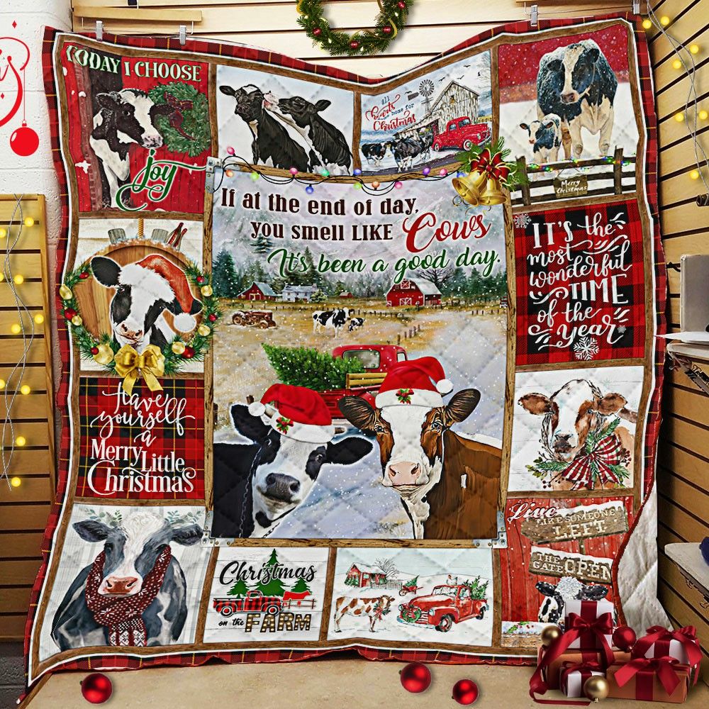 Christmas Cow HHC121112TH Quilt Blanket