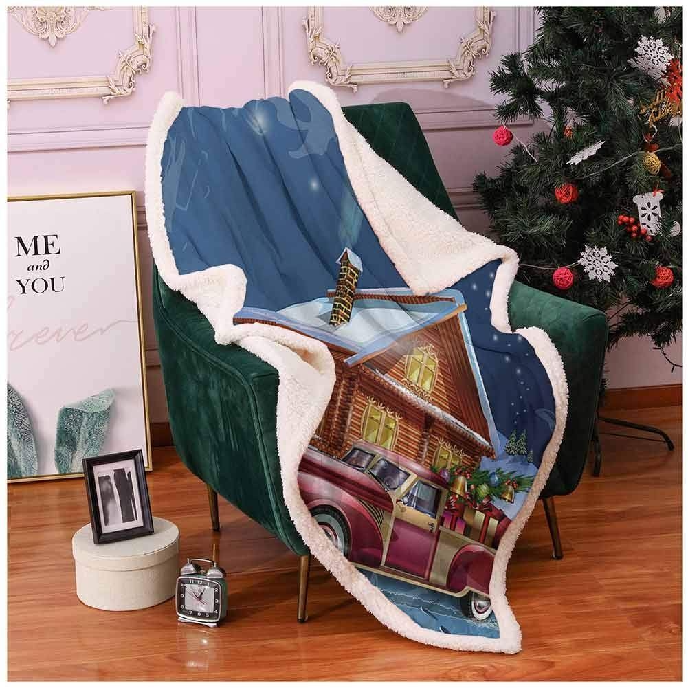 Christmas Cozy Sherpa Fleece Blanket