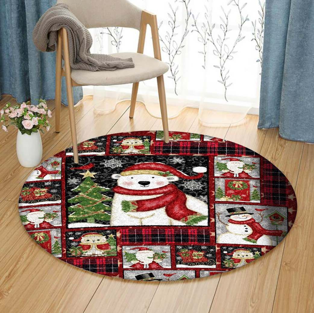 Christmas Round Carpet