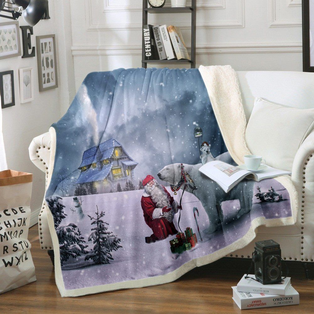 Christmas Day Sherpa Fleece