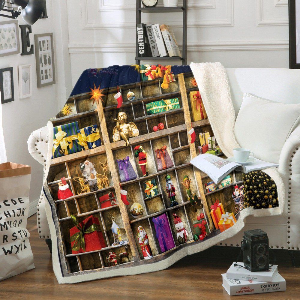 Christmas Day Sherpa Fleece