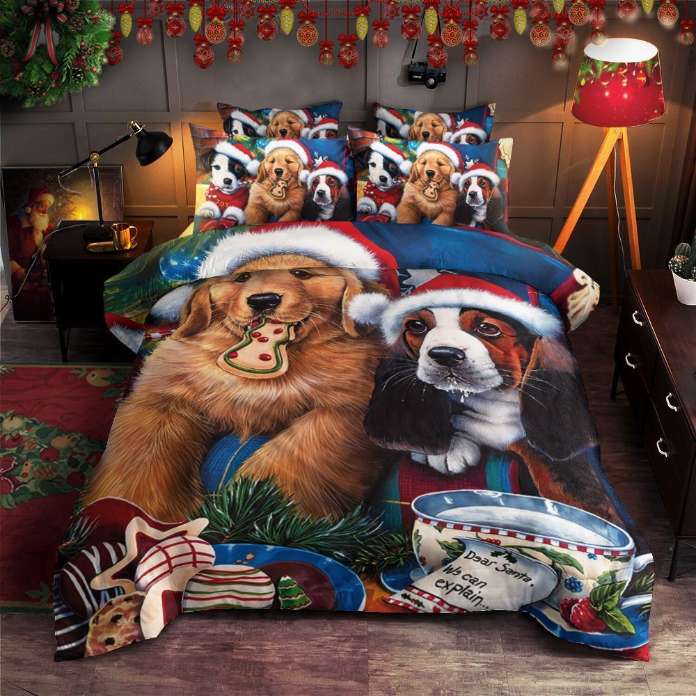 Christmas Day Dog Bedding Set