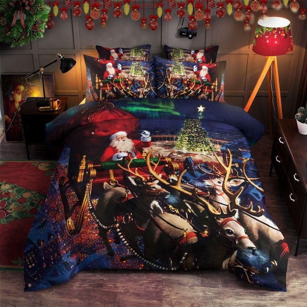 Christmas Day Give Present To Child Bedding Set