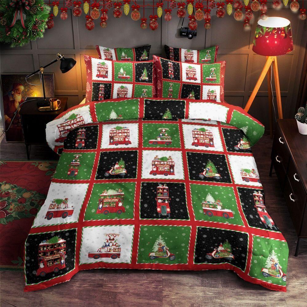 Christmas Day Square Design Bedding Set