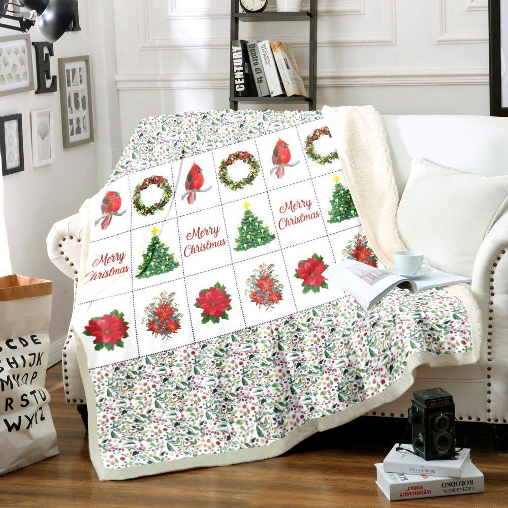 Christmas Decoration Sherpa Fleece