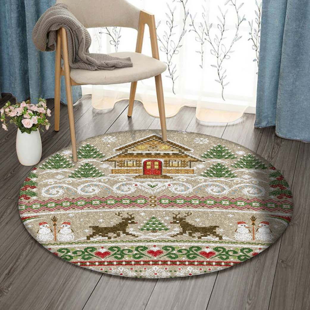 Christmas Round Carpet