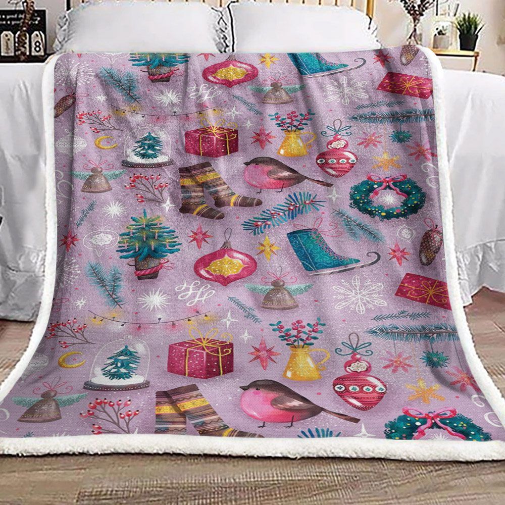 Christmas Sherpa Fleece Blanket