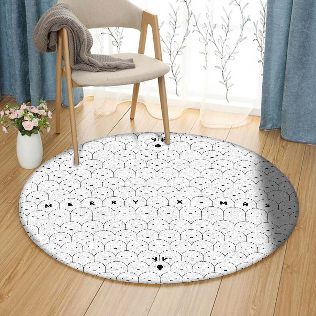 Christmas Round Carpet