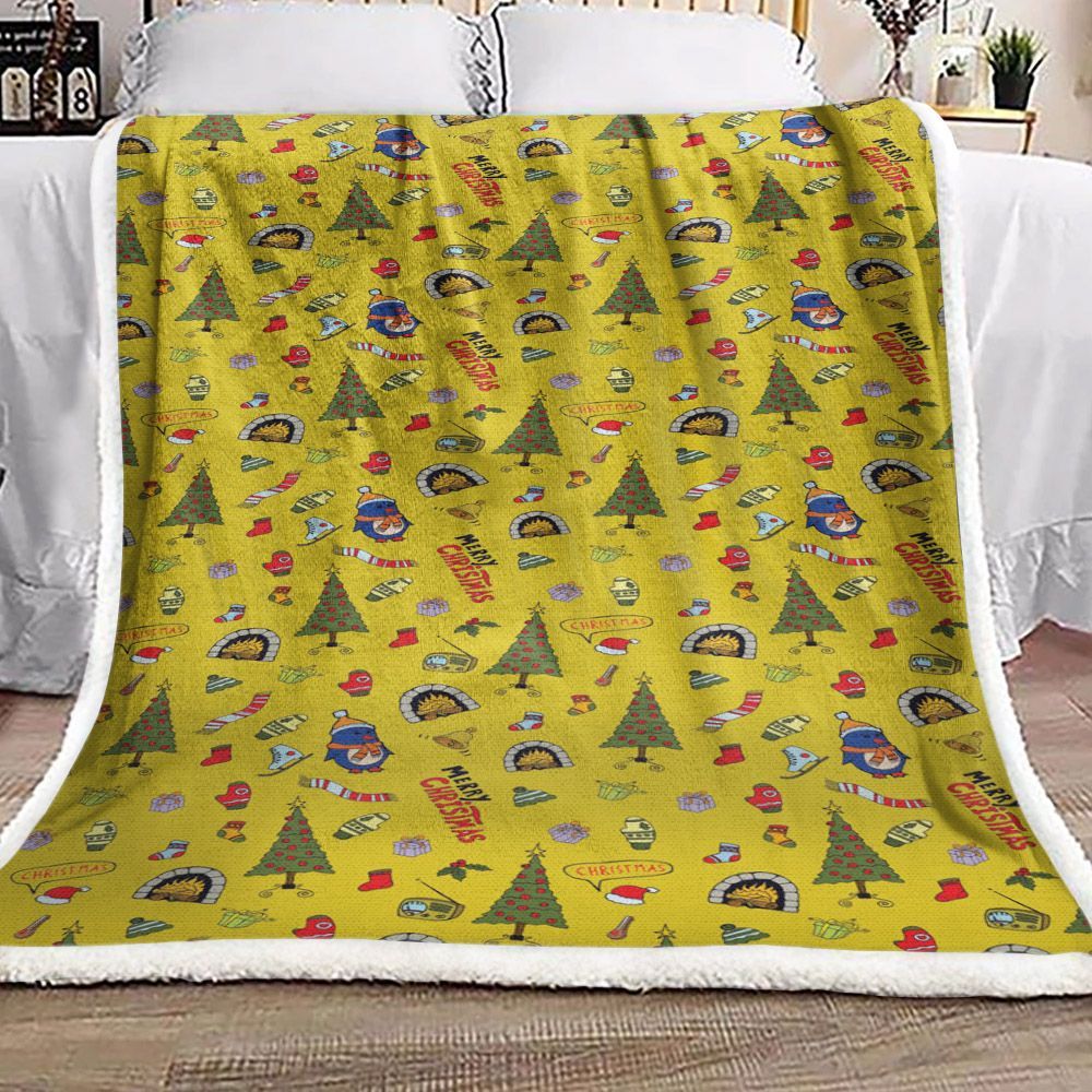 Christmas Sherpa Fleece Blanket