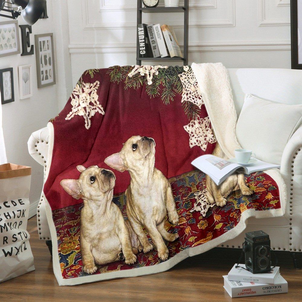 Christmas Dog Sherpa Fleece