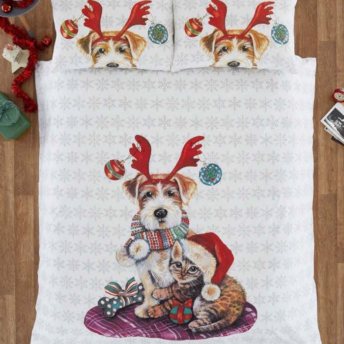 Christmas Dog And Cat Bedding Set