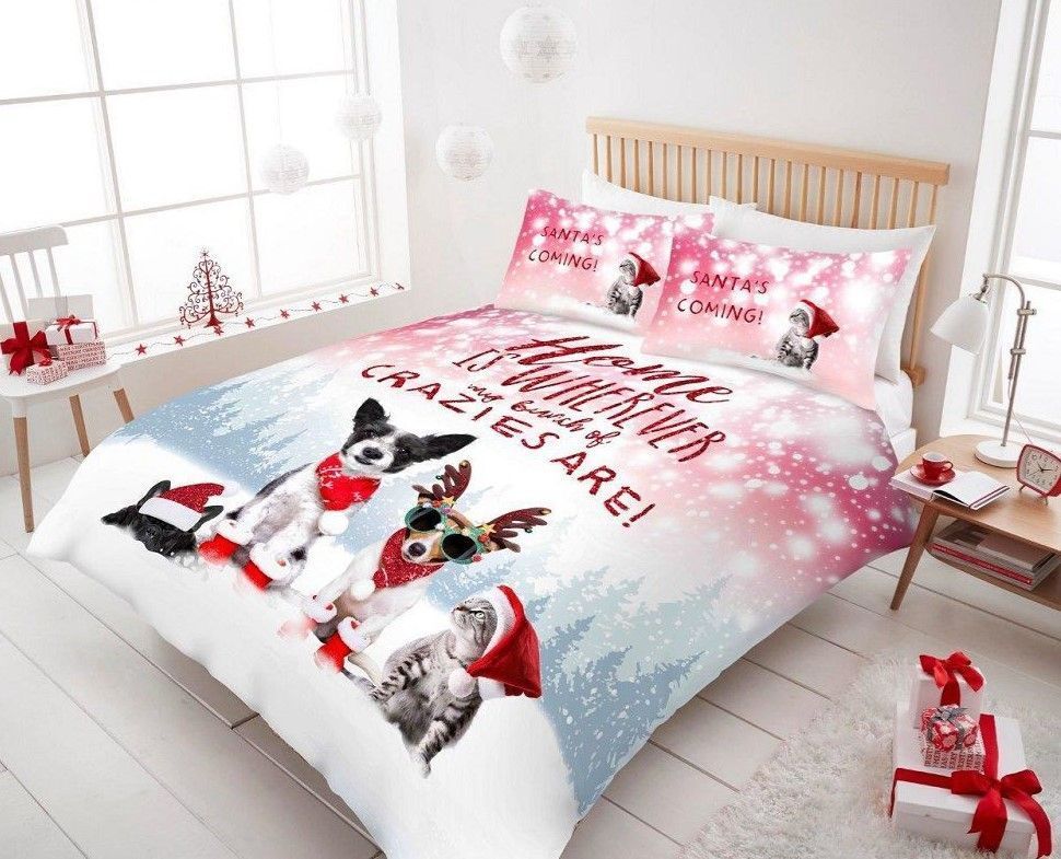 Christmas Dog Cat Bedding Set