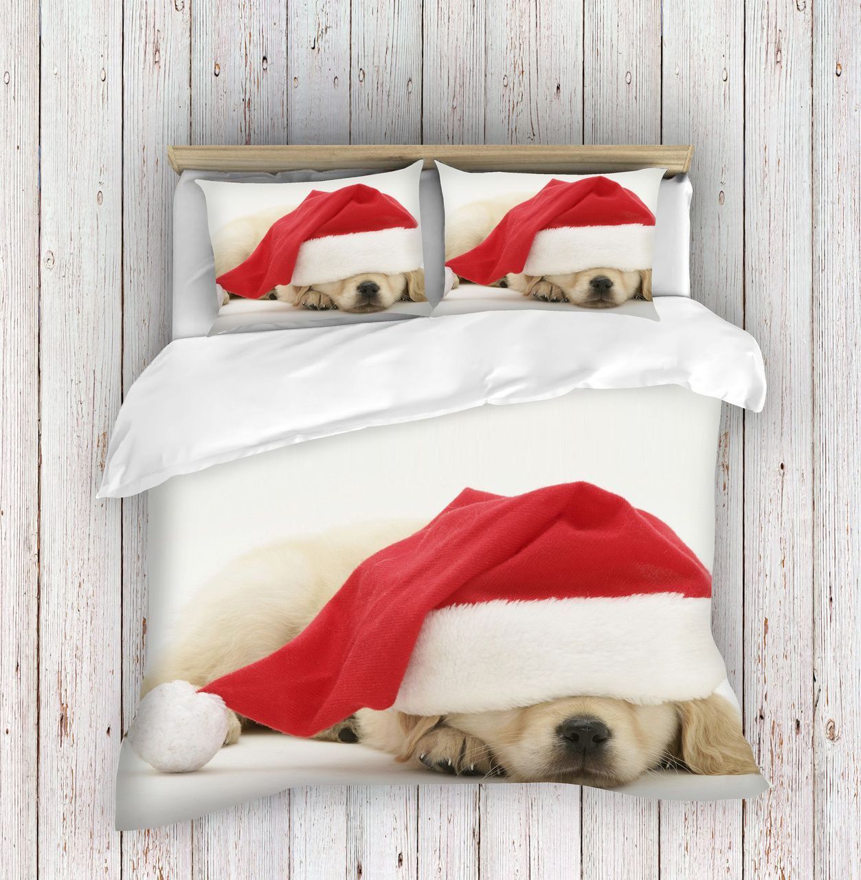 Christmas Dog Hat Bedding Set