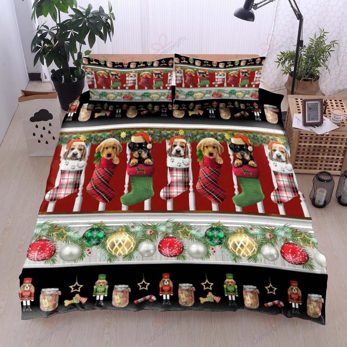 Christmas Dog Bedding Set