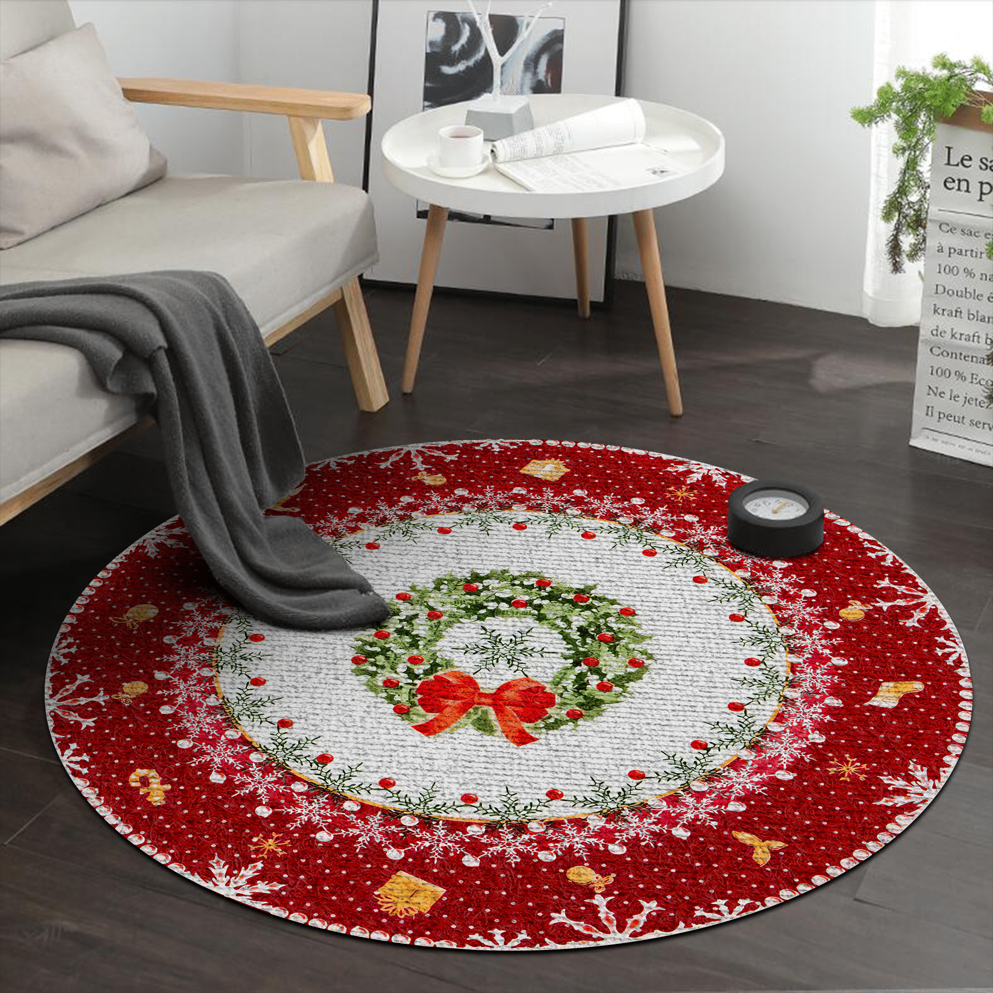 Christmas Round Carpet