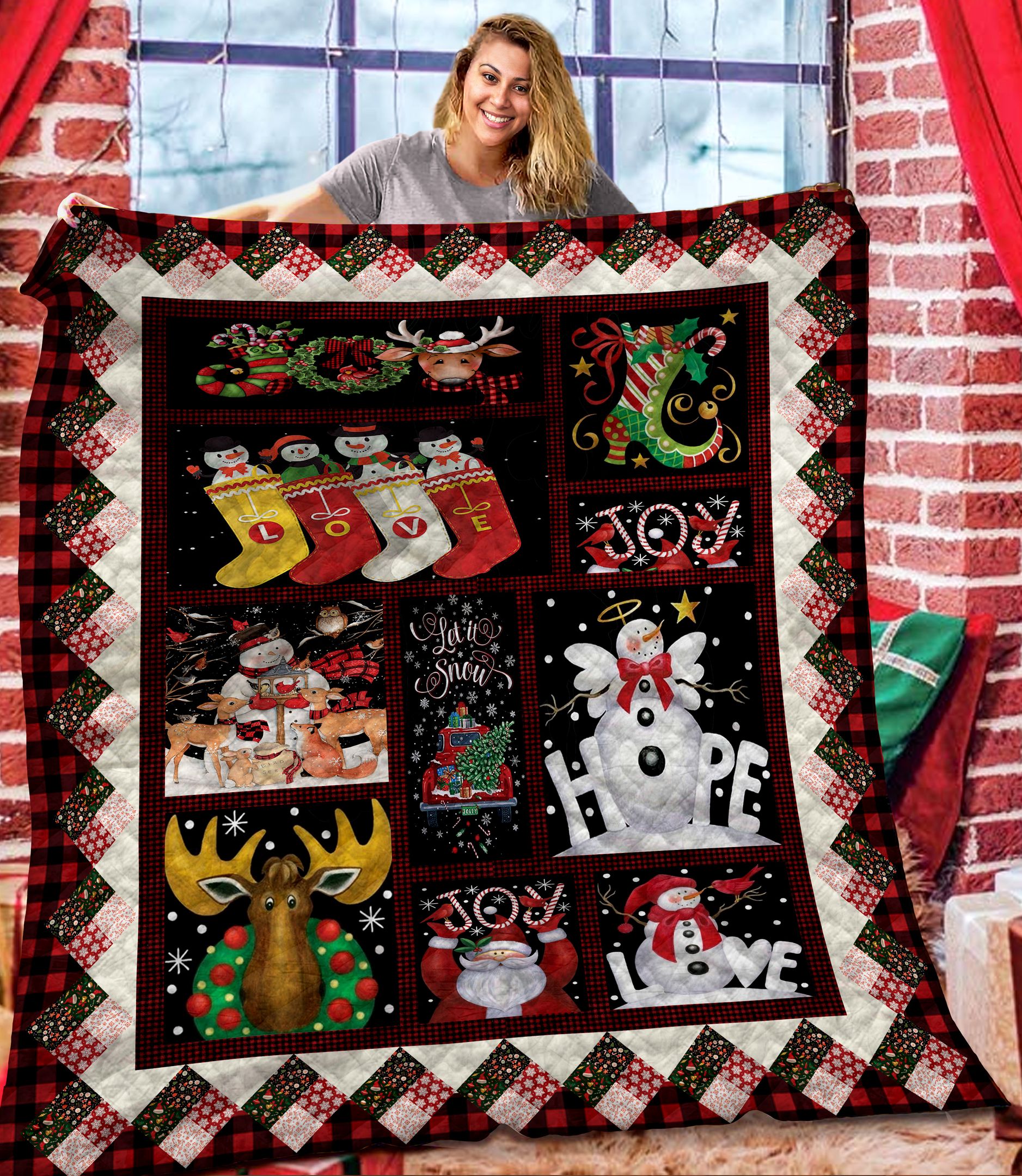 Christmas DTH101101HD Quilt Blanket