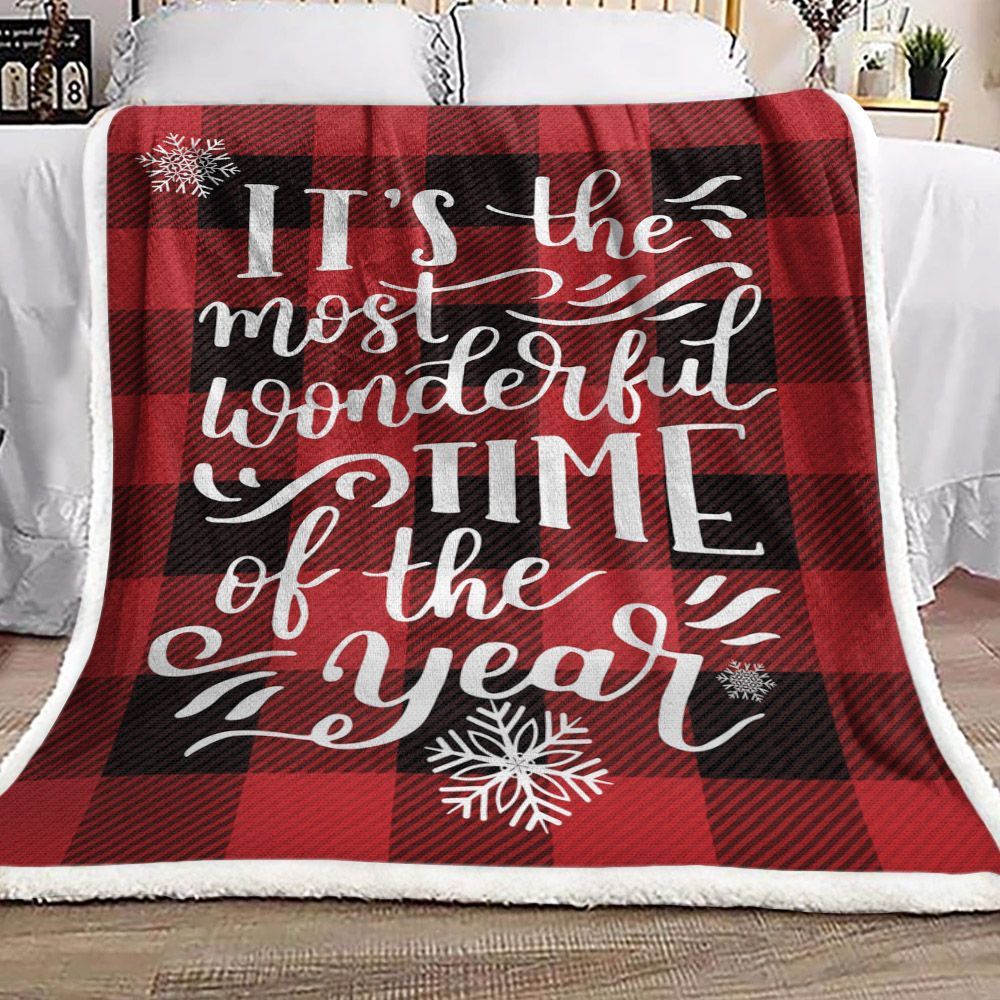 Christmas Sherpa Fleece Blanket