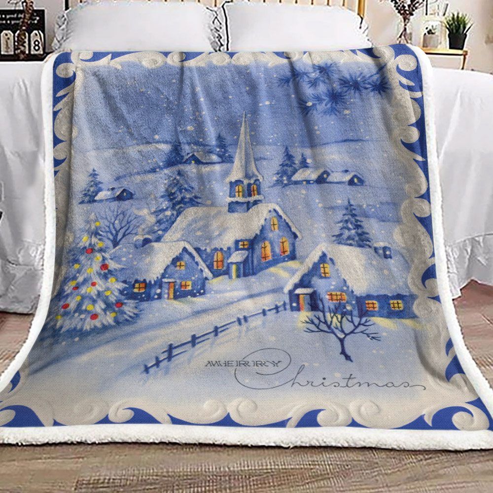 Christmas Sherpa Fleece Blanket