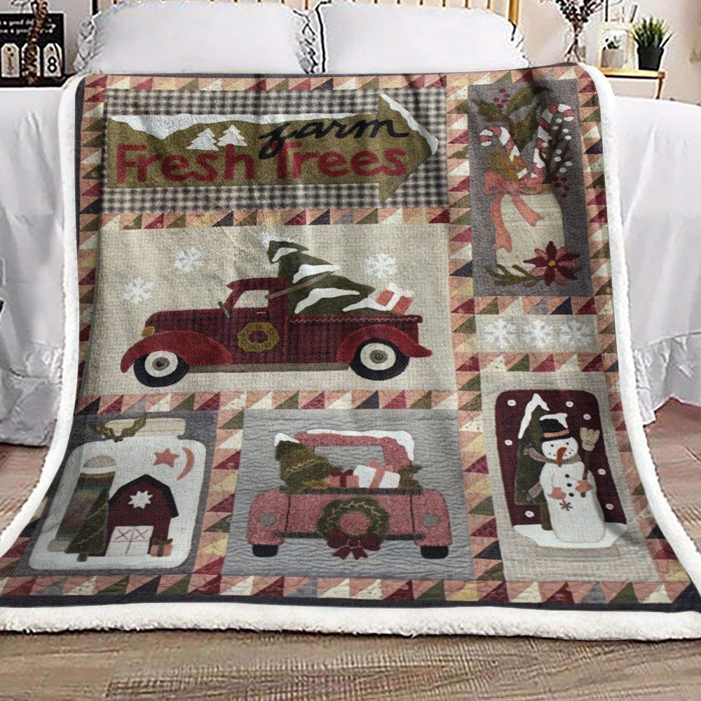 Christmas Sherpa Fleece Blanket