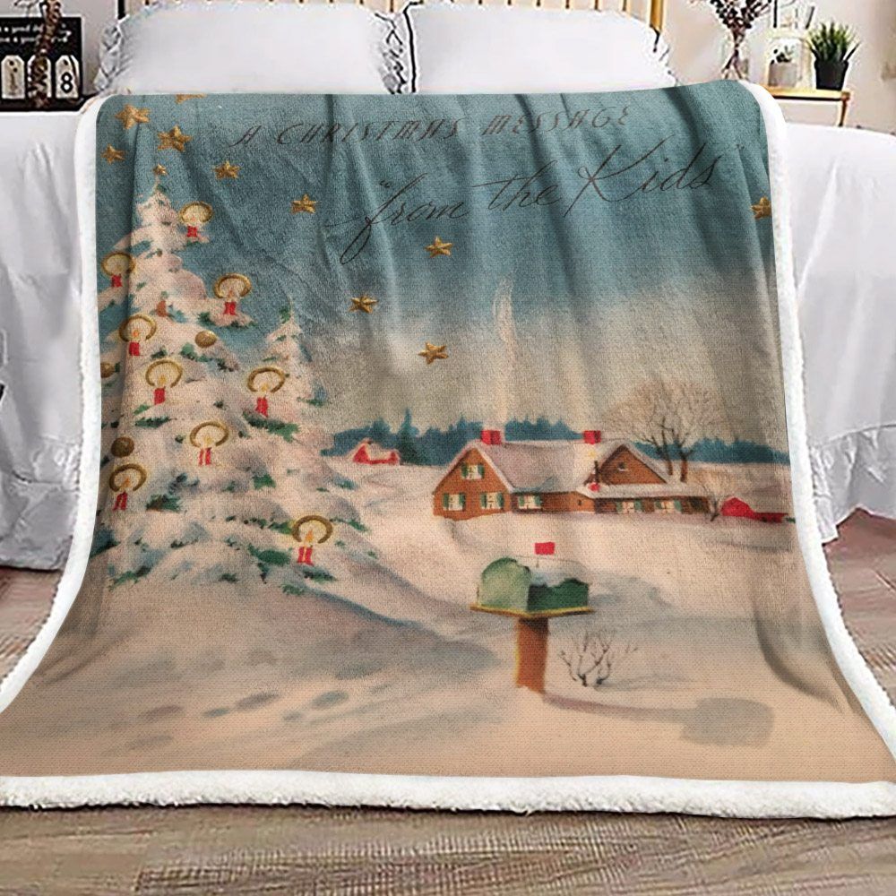 Christmas Sherpa Fleece Blanket