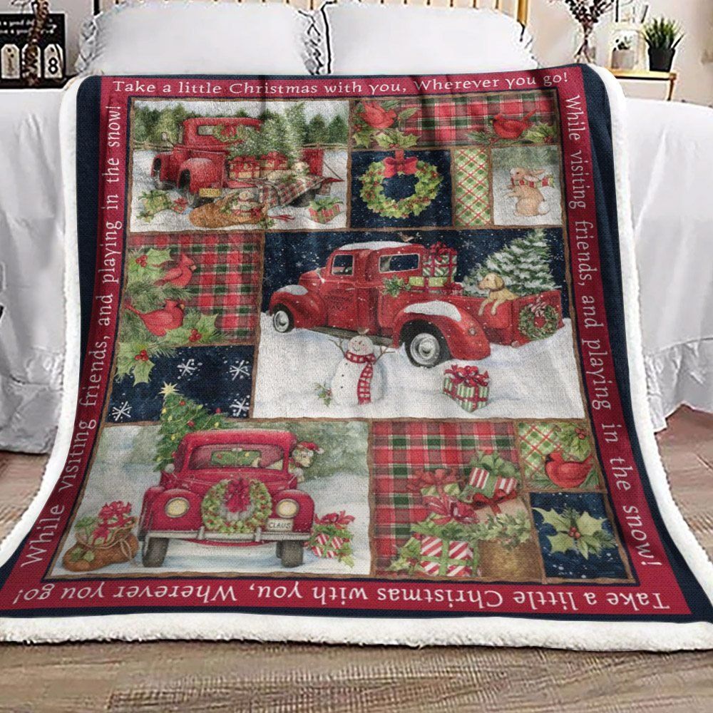 Christmas Sherpa Fleece Blanket