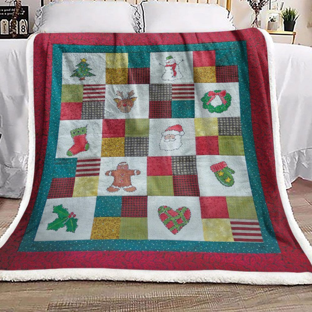 Christmas Sherpa Fleece Blanket