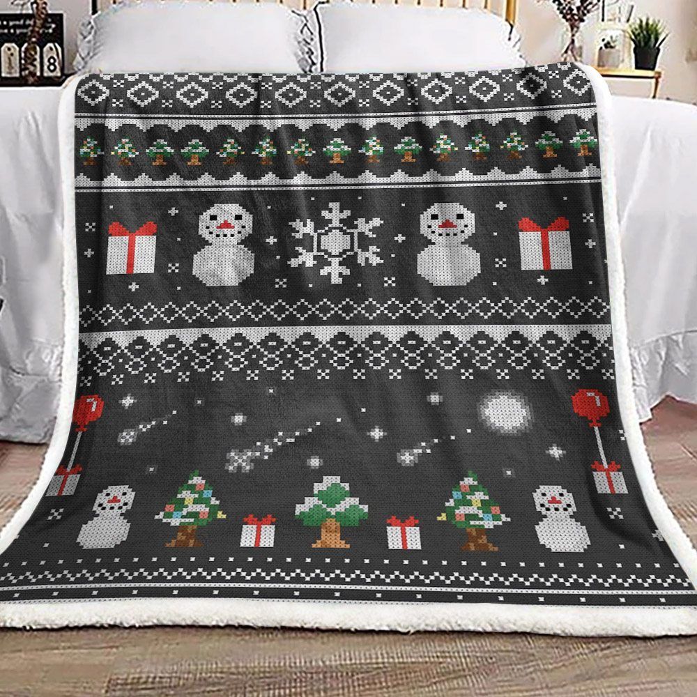 Christmas Sherpa Fleece Blanket