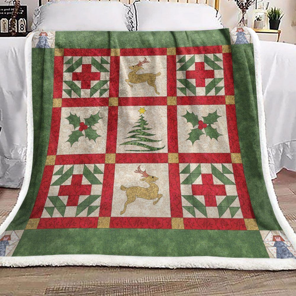 Christmas Sherpa Fleece Blanket