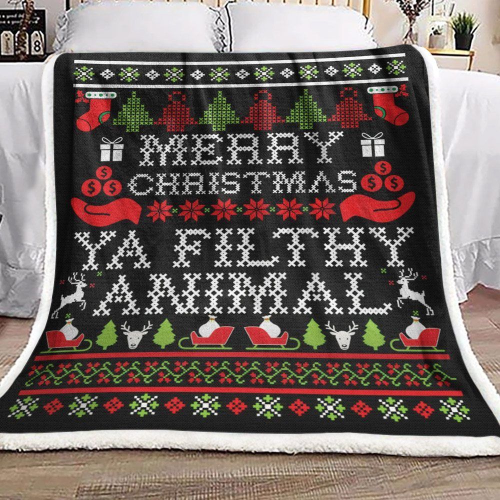 Christmas Sherpa Fleece Blanket