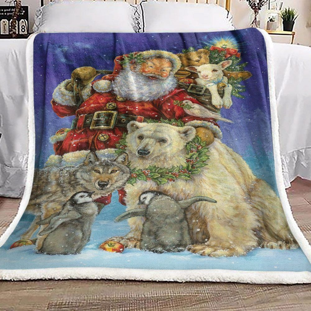 Christmas Sherpa Fleece Blanket