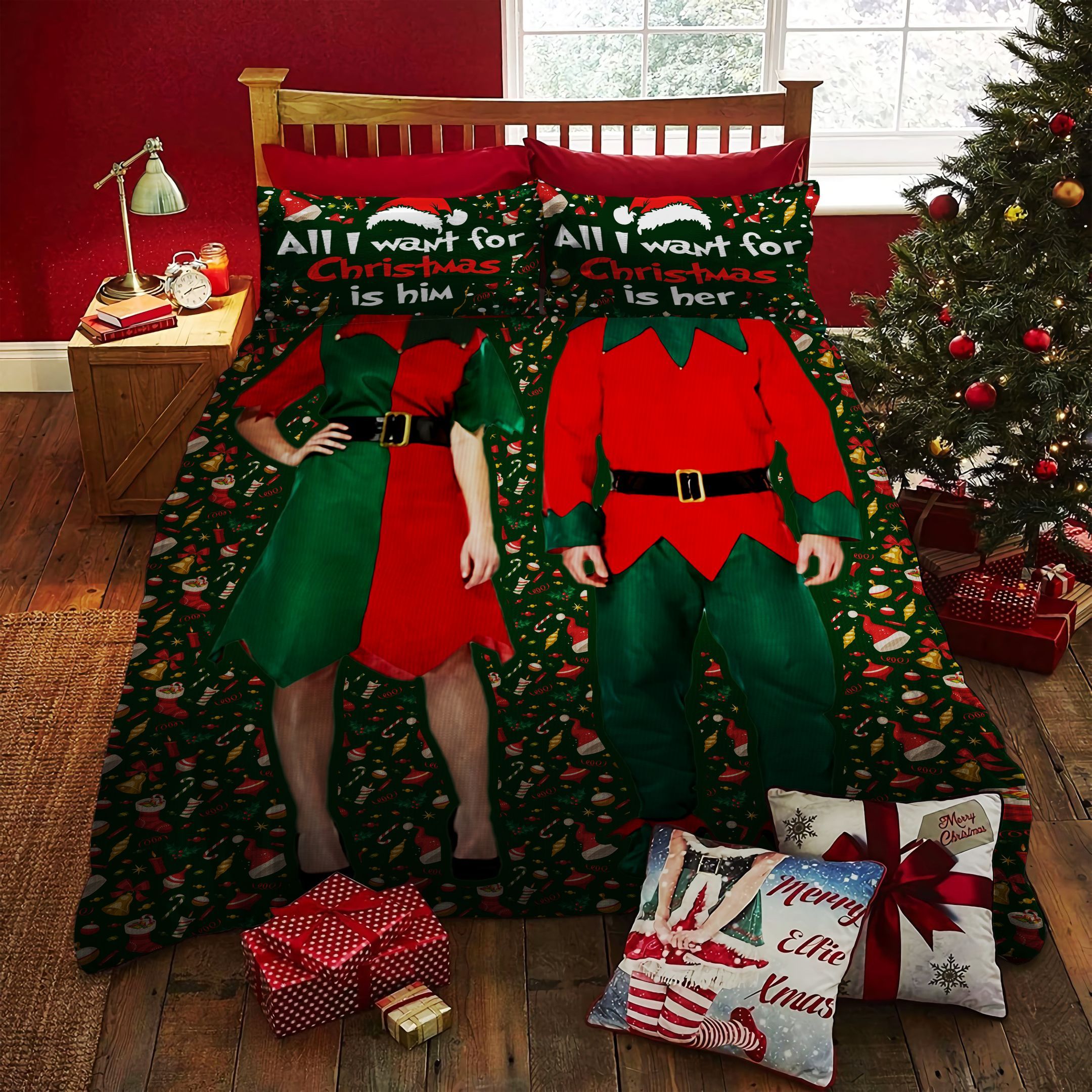 Christmas Elf Bedding Set