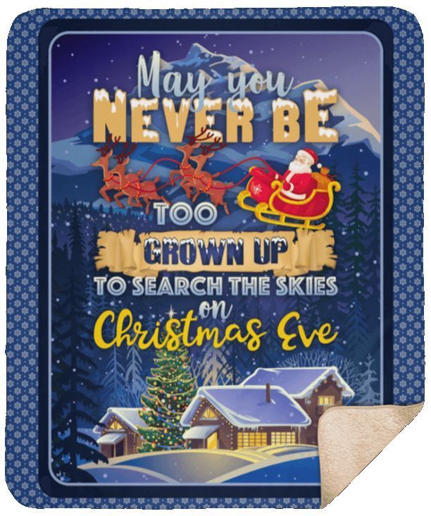 Christmas Eve Sherpa Fleece Blanket