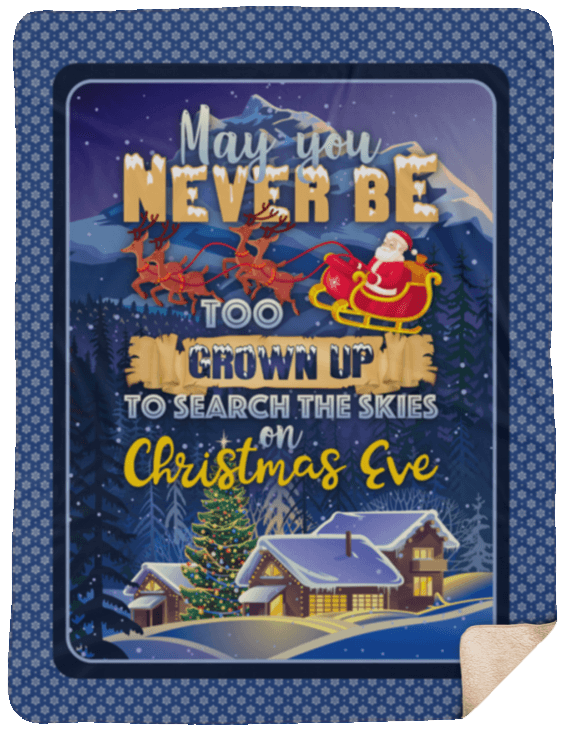 Christmas Eve Sherpa Fleece Blanket
