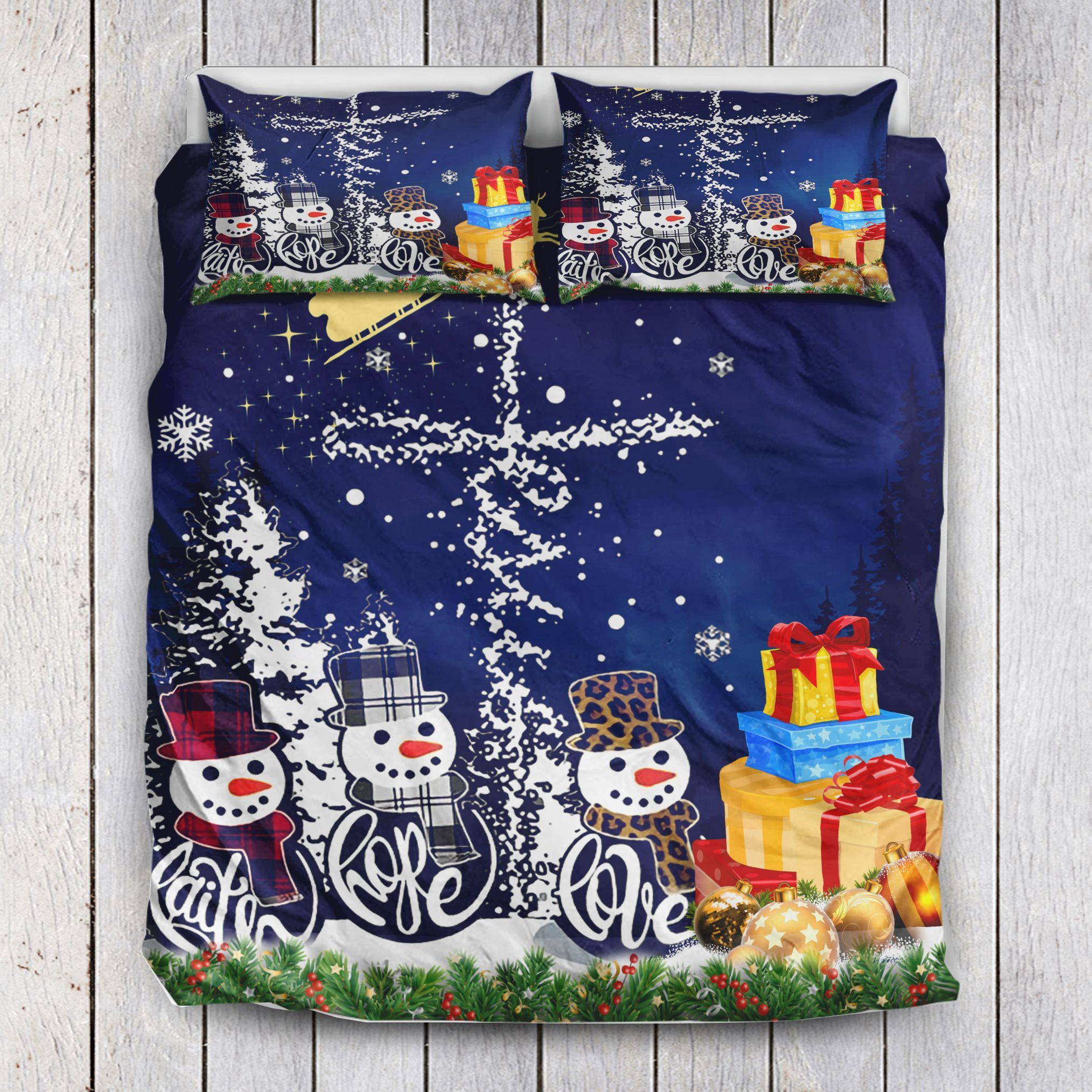 Christmas Faith Love Hope Bedding Set
