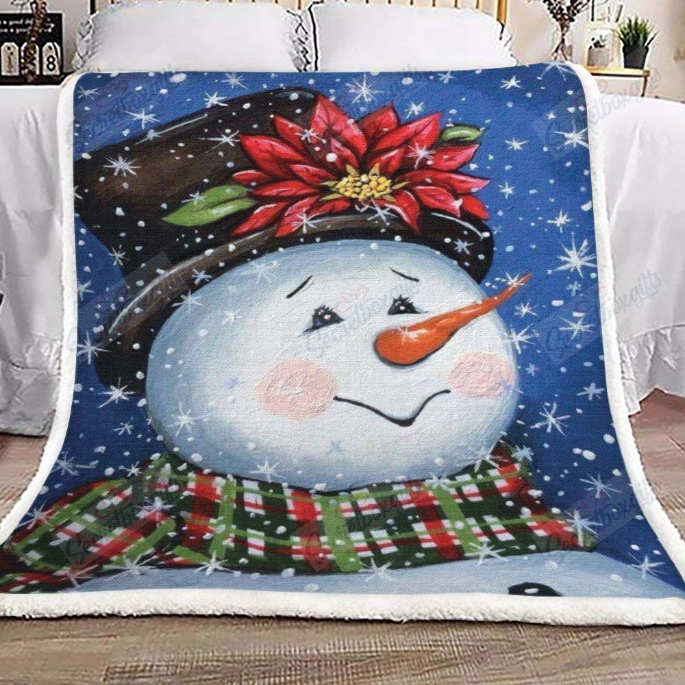 Christmas Flower Fleece Blanket