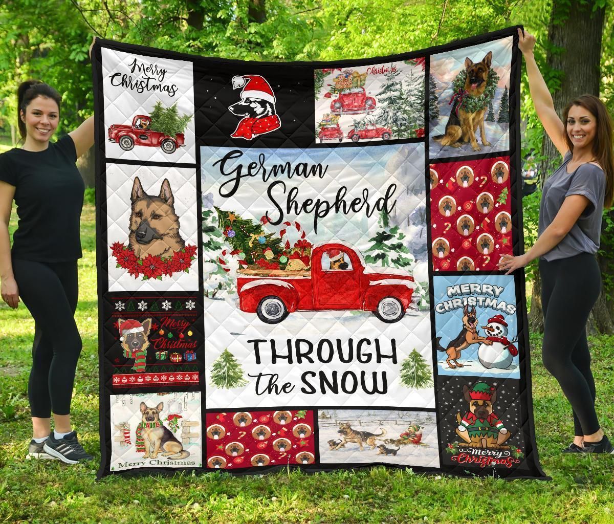 Christmas German Shepherd LMC161107 Quilt Blanket