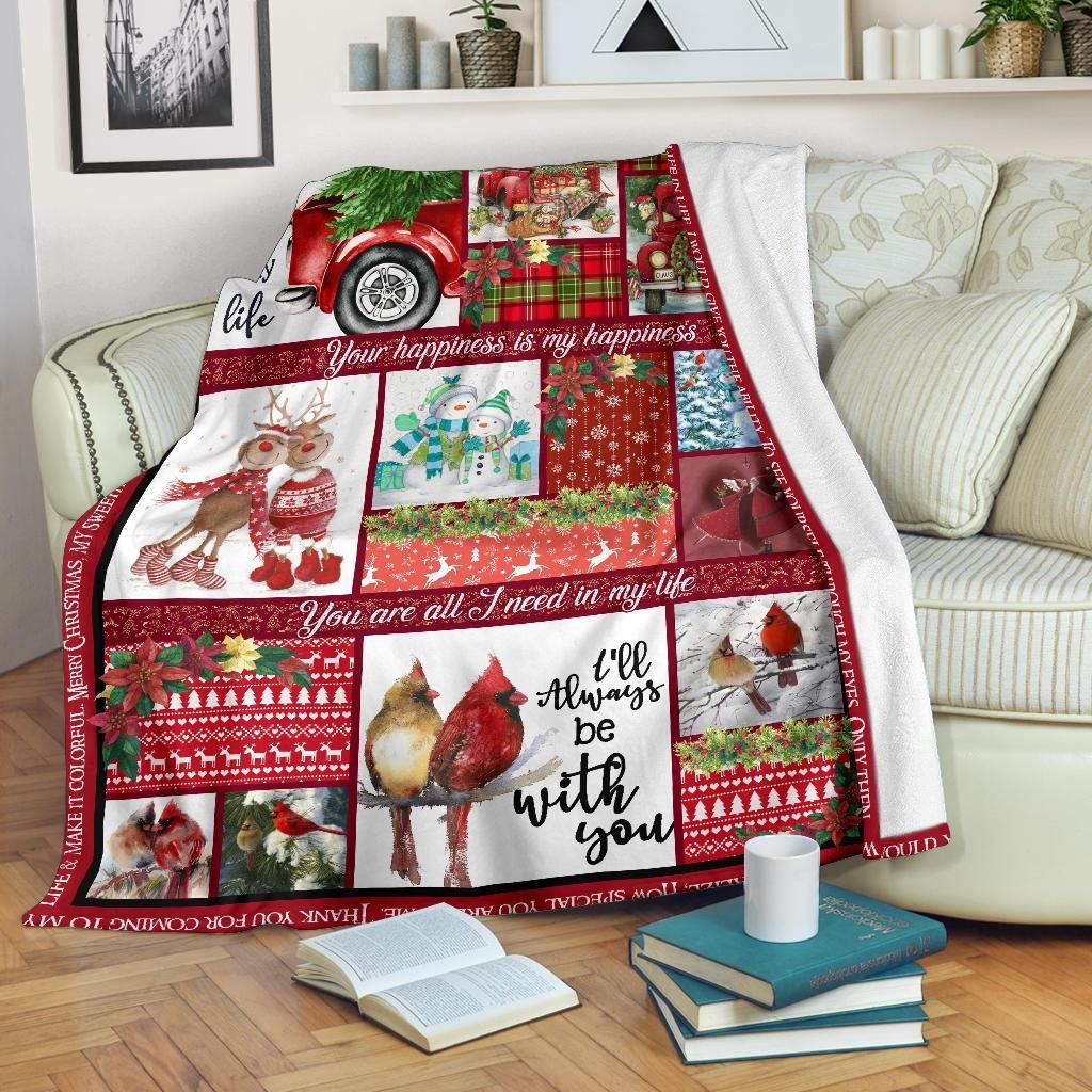 Christmas Gift To My Husband Sherpa Fleece Blanket