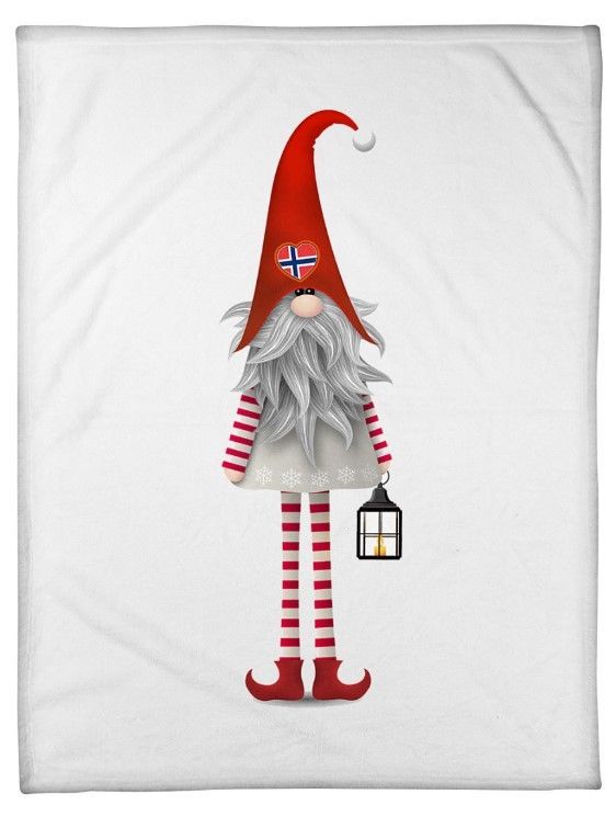 Christmas Gnome Sherpa Fleece Blanket