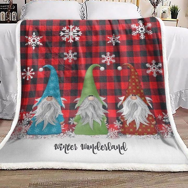 Christmas Gnome Fleece Blanket