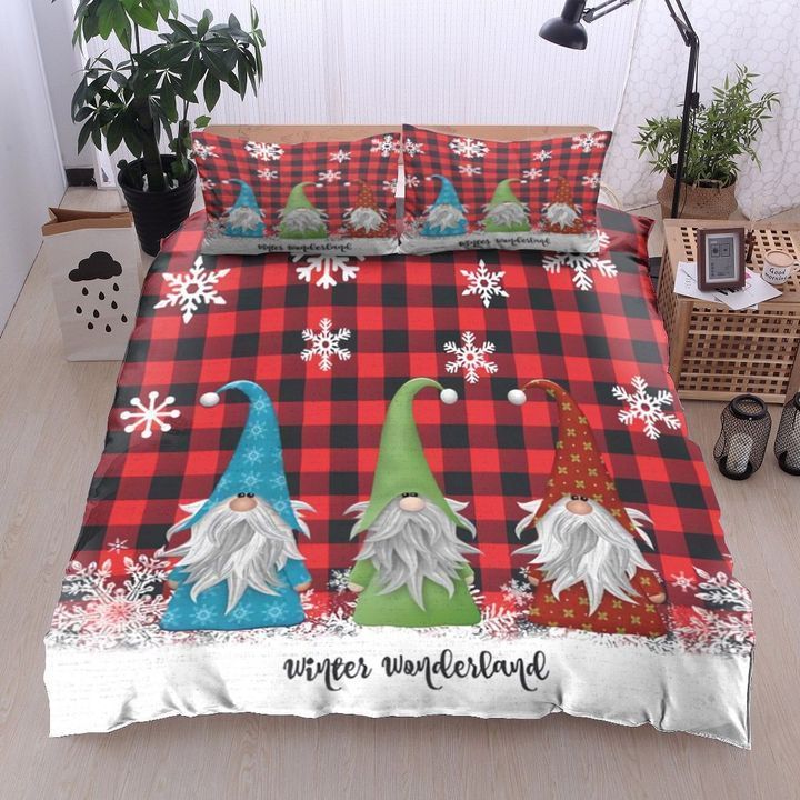 Christmas Gnome Bedding Set