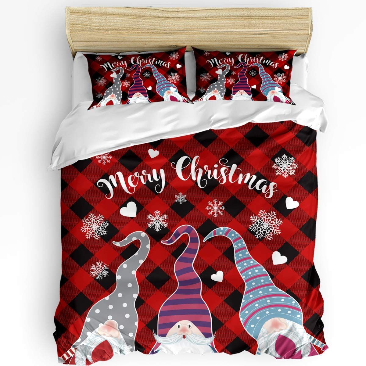 Christmas Gnomes Bedding Set