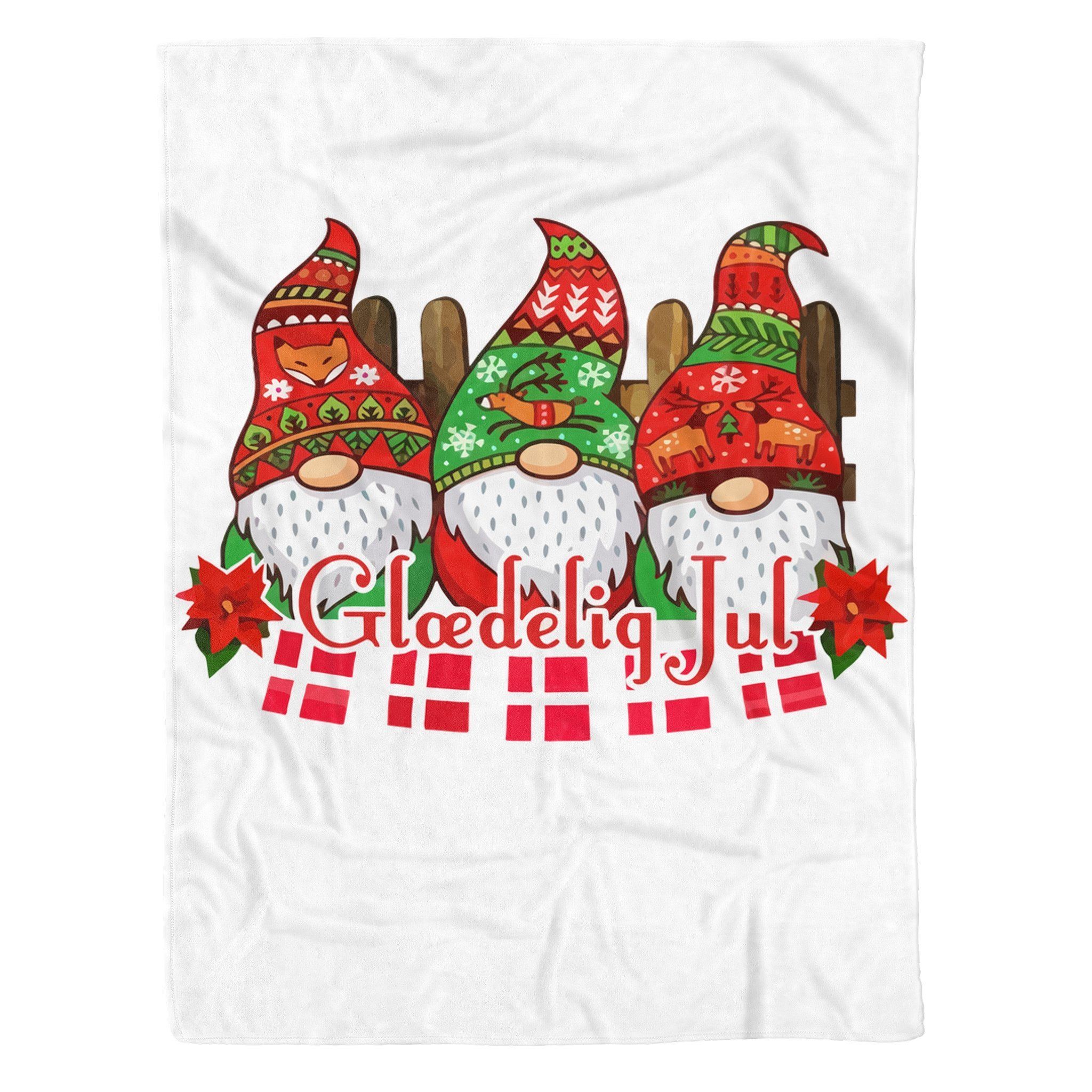 Christmas Gnomnies Sherpa Fleece Blanket