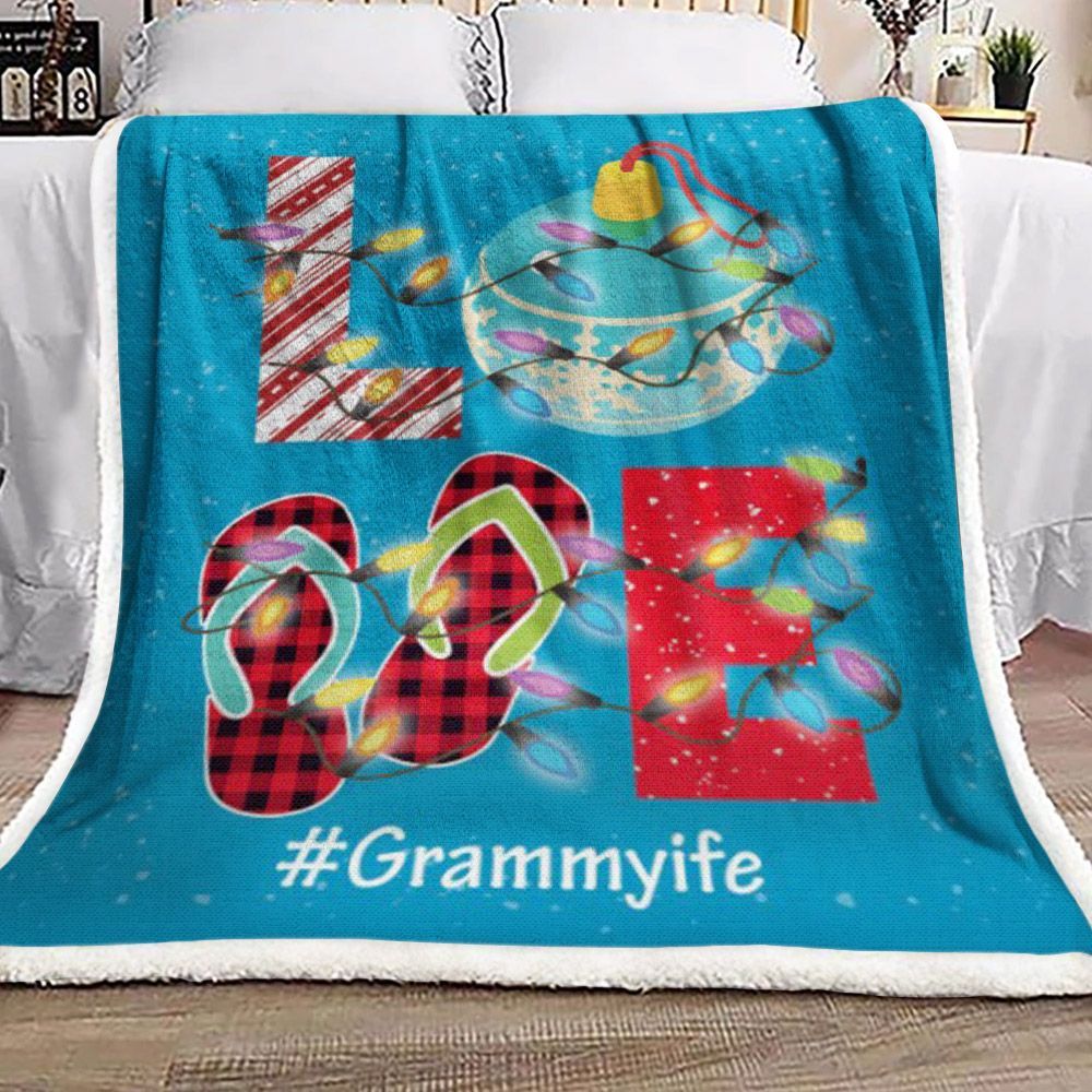 Christmas Grammylife Sherpa Fleece Blanket