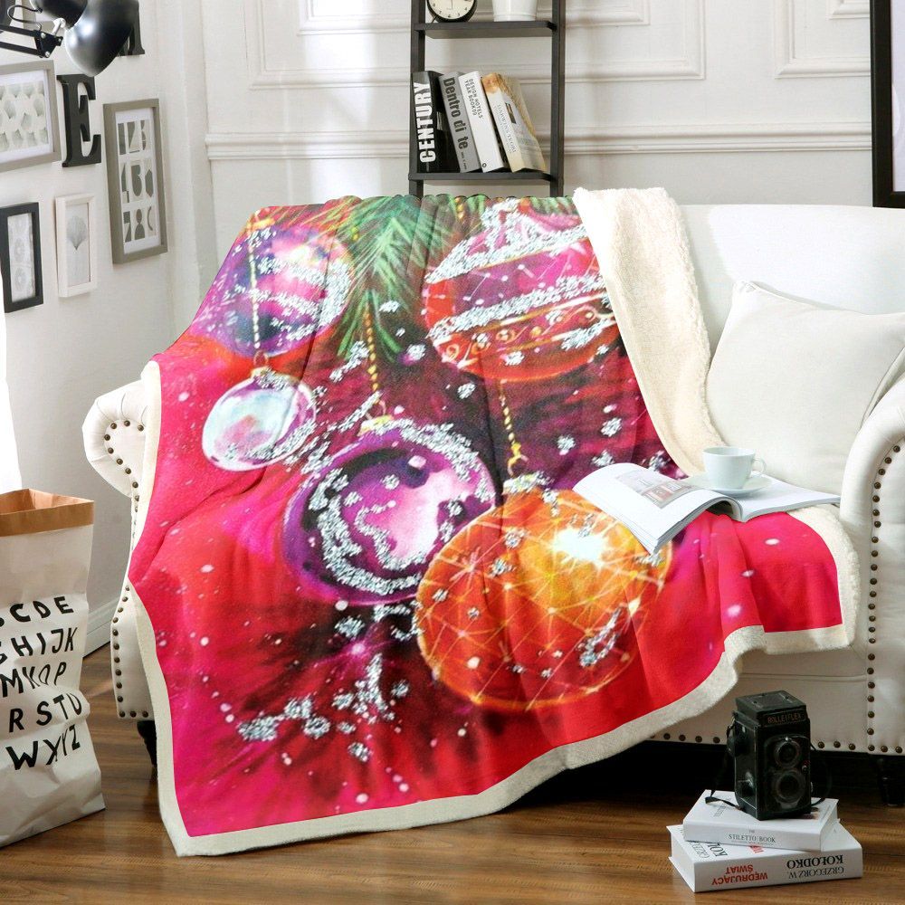 Christmas Sherpa Fleece Blanket