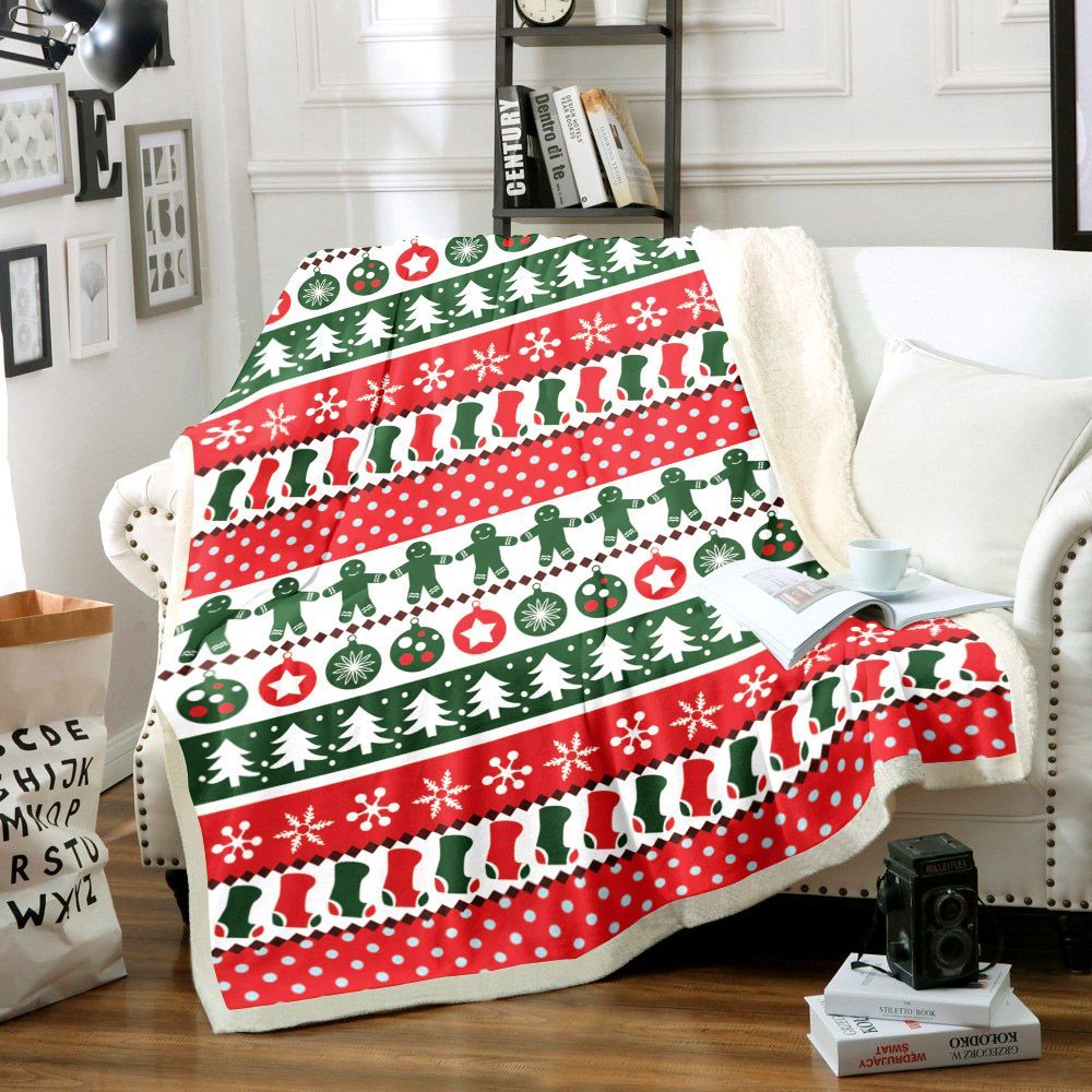 Christmas Sherpa Fleece Blanket
