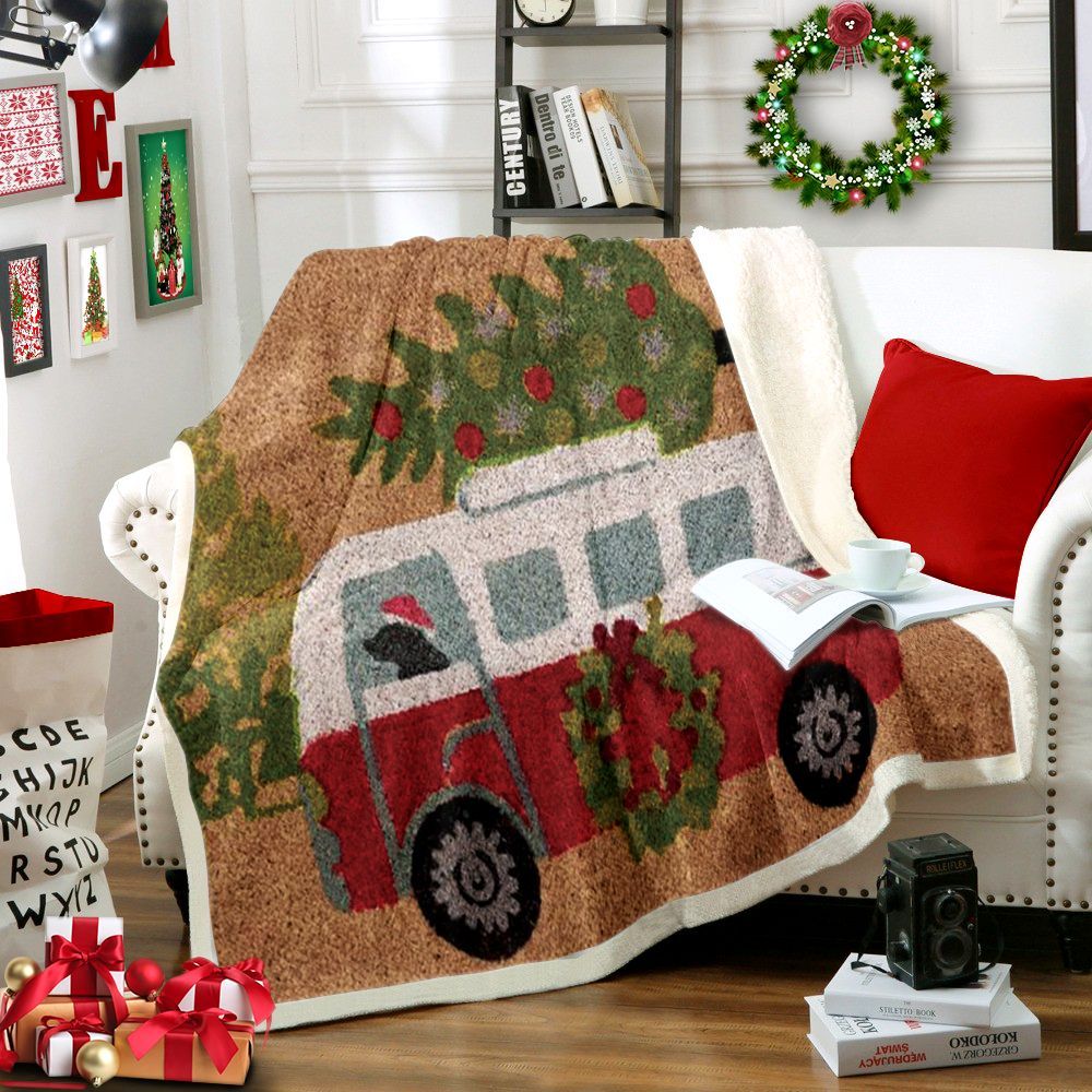 Christmas Sherpa Fleece Blanket