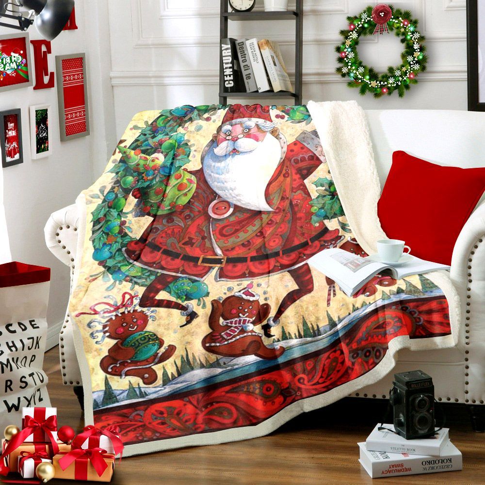 Christmas Sherpa Fleece Blanket
