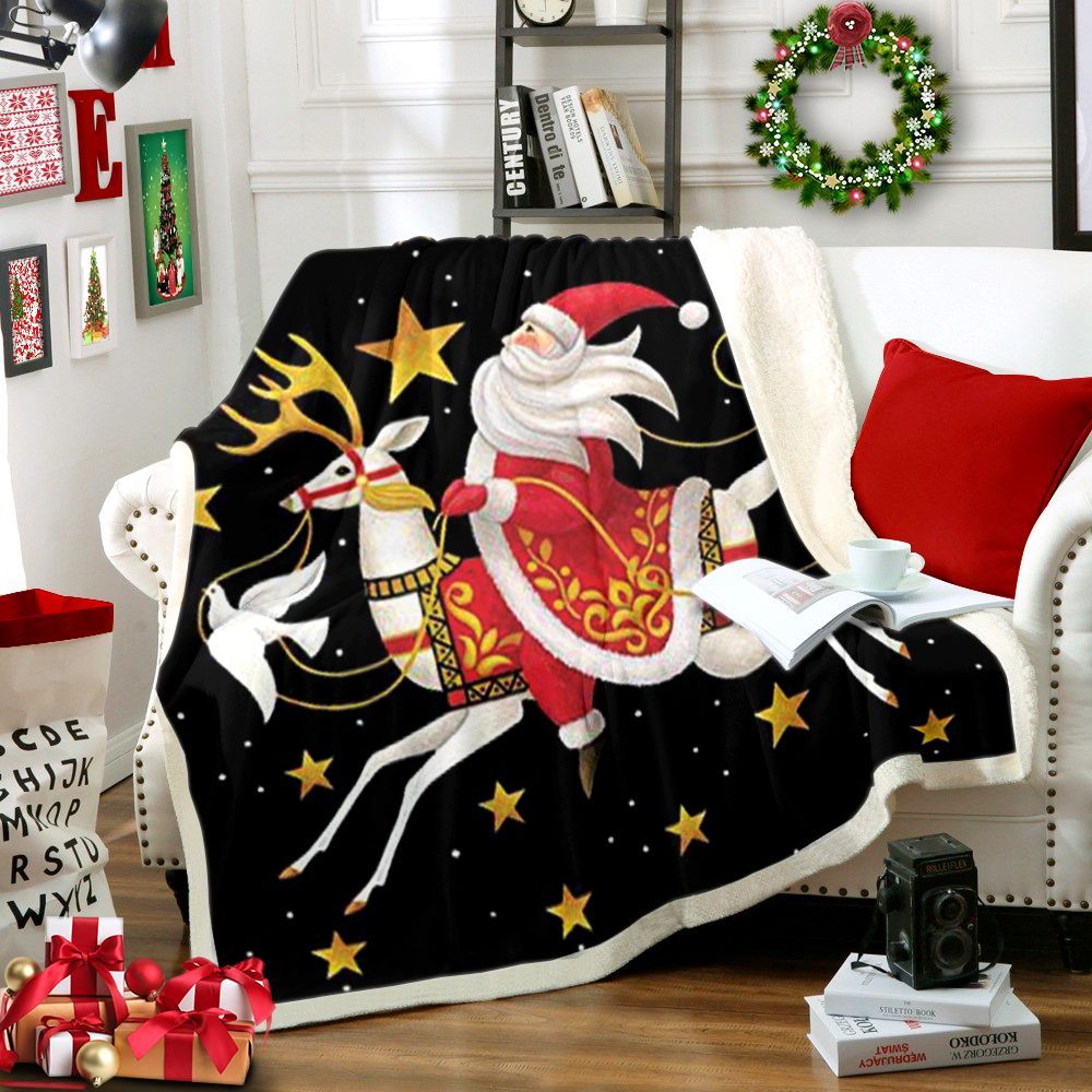 Christmas Sherpa Fleece Blanket